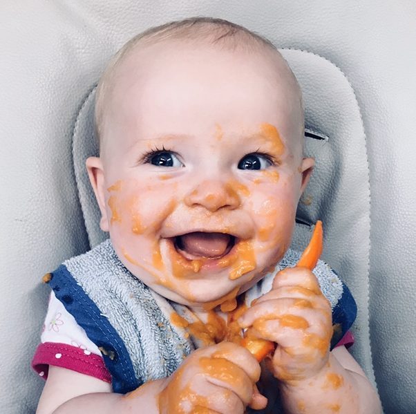 What Grace Ate:  5-6 Months